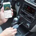 Audew OBD2 Scanner Connected to Smartphone