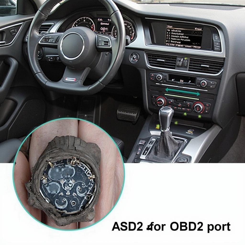 2017 Audi A4 OBD2 Port Location under the Dashboard