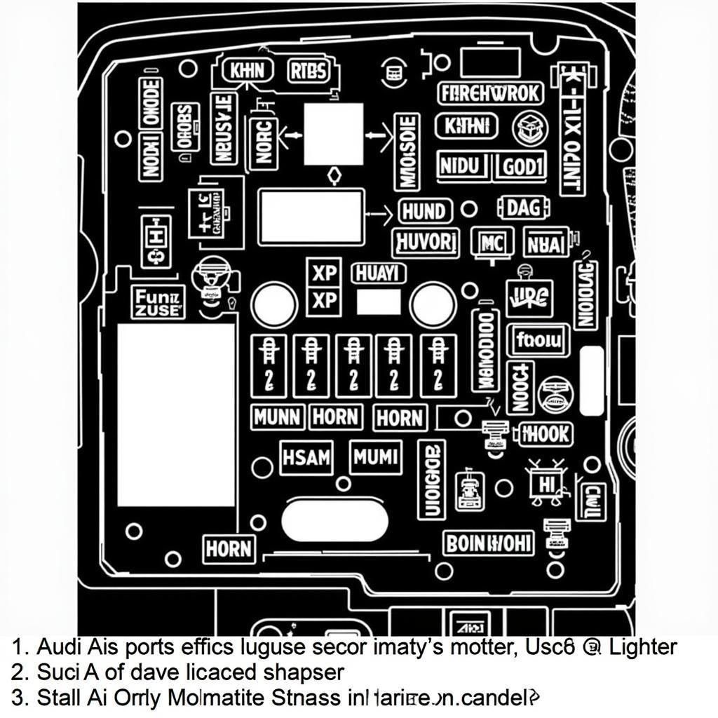 Audi A4 B5 Fuse Box Diagram