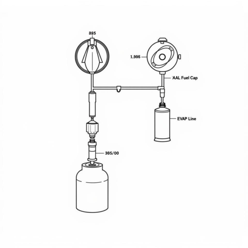 Audi A4 EVAP System Components Diagram