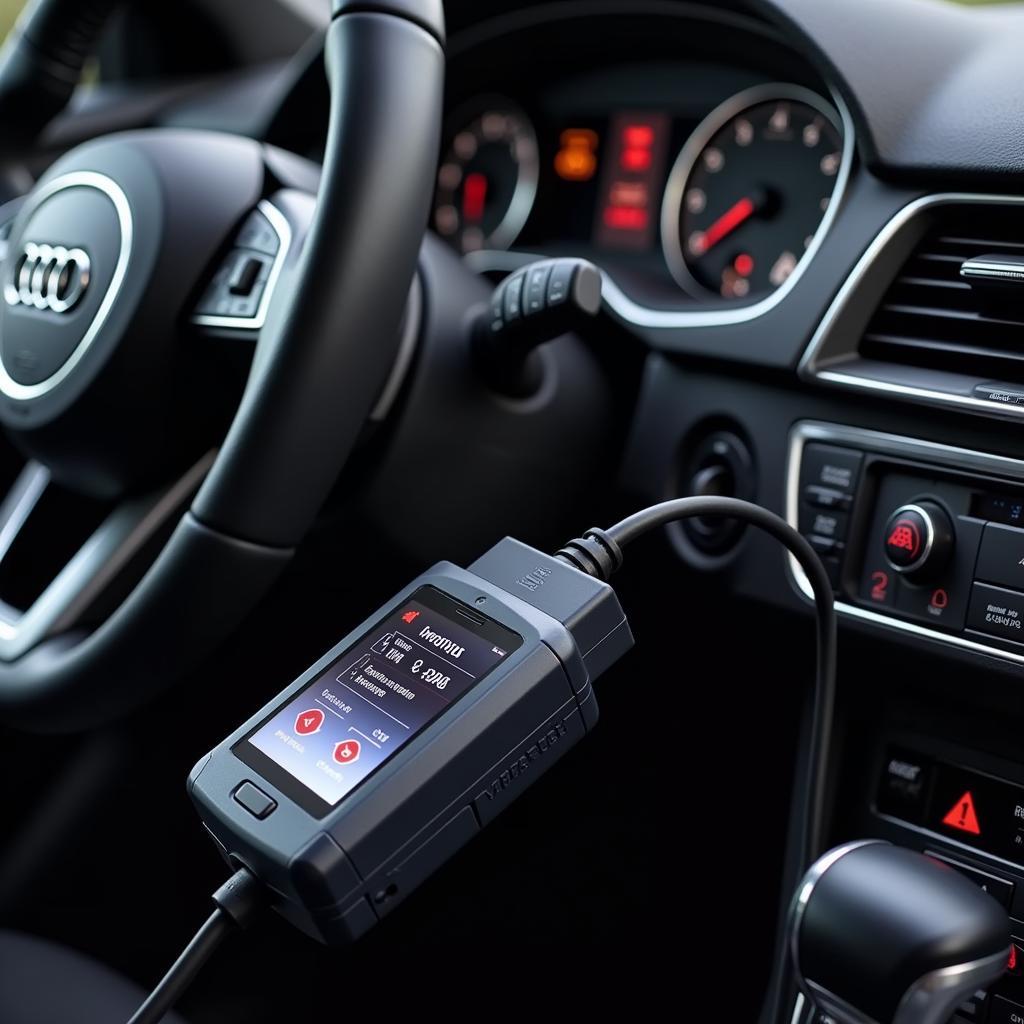 Audi OBD2 Scanner in Use