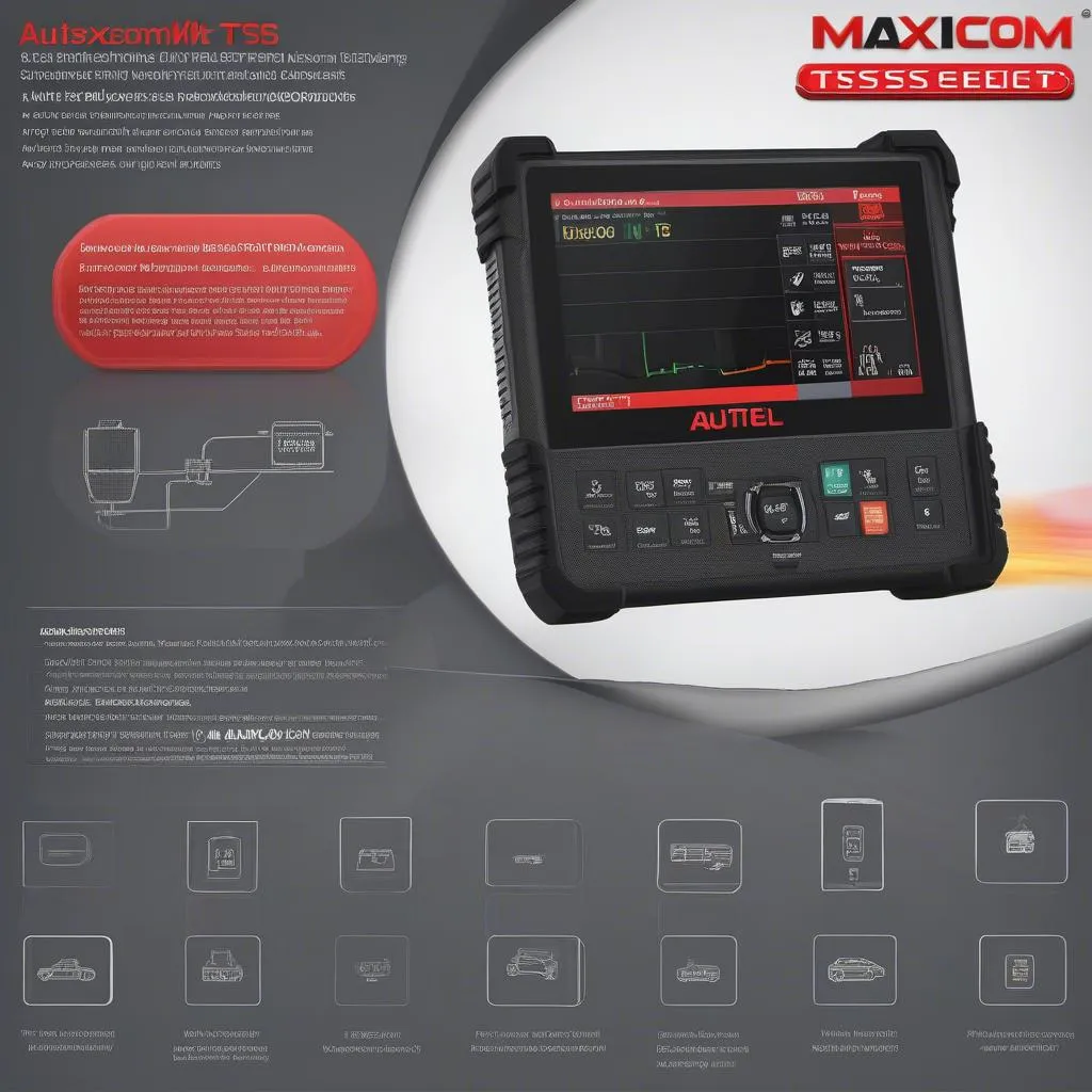 Autel MaxiCOM MK808TS OBD2 Scanner for Diesel Trucks