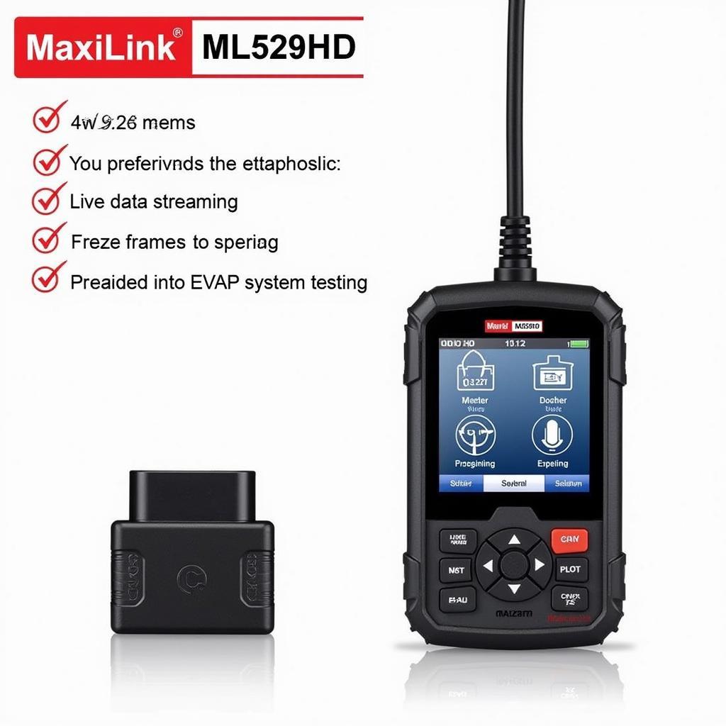 Autel MaxiLink ML529HD OBD2 Scanner Features