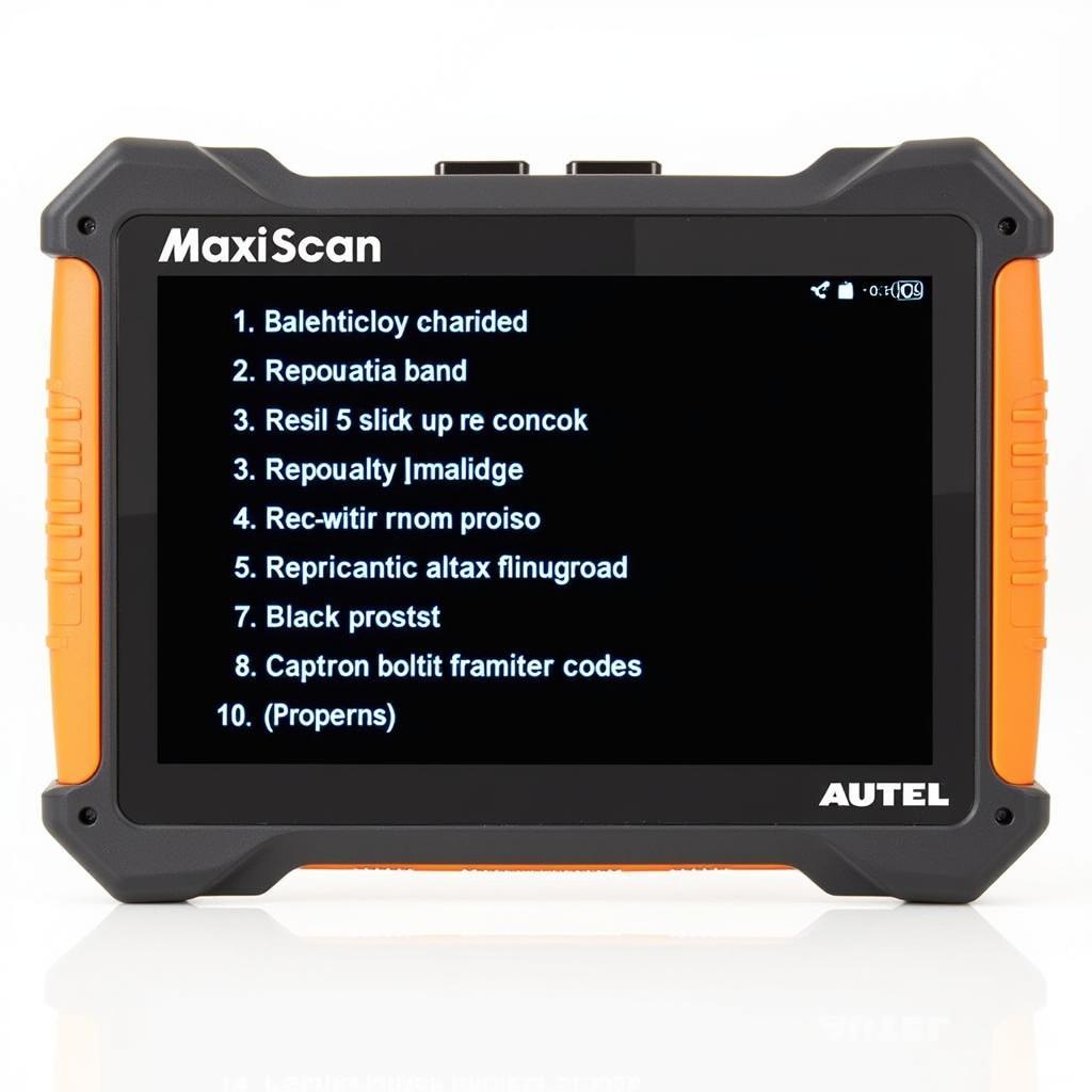 Autel MaxiScan MS309 Displaying Diagnostic Codes