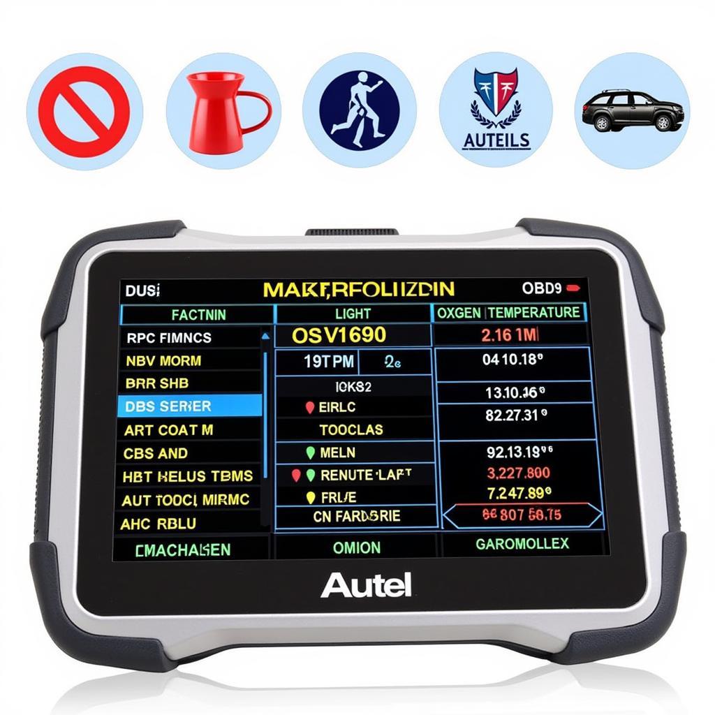 Autel MaxiScan MS509 displaying live data stream