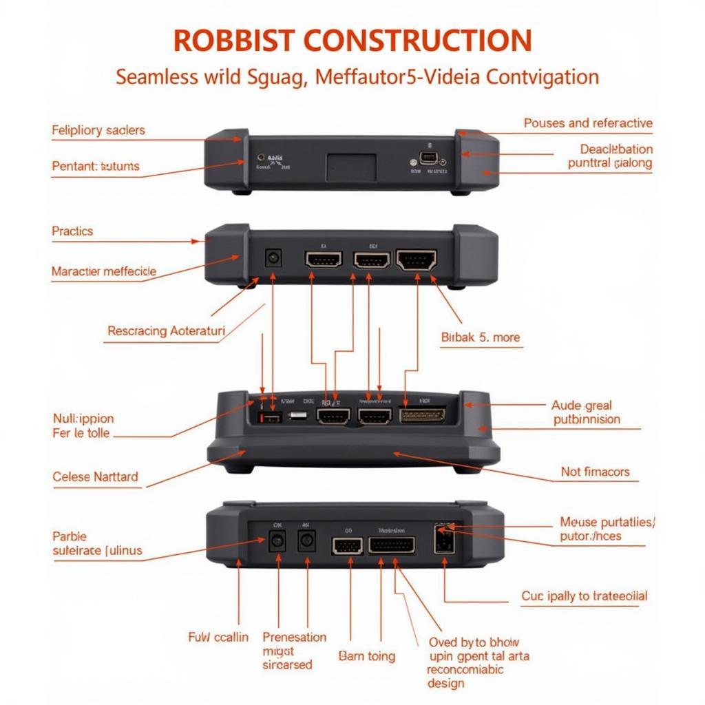 Close-up of the Autel MaxiCOM MK808TS Buttons and Ports