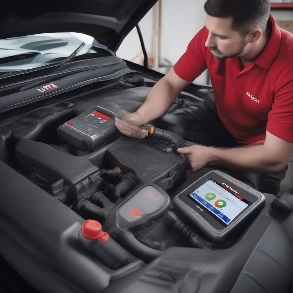 Autel ML629 OBD2 Scanner Diagnosing Engine Problem