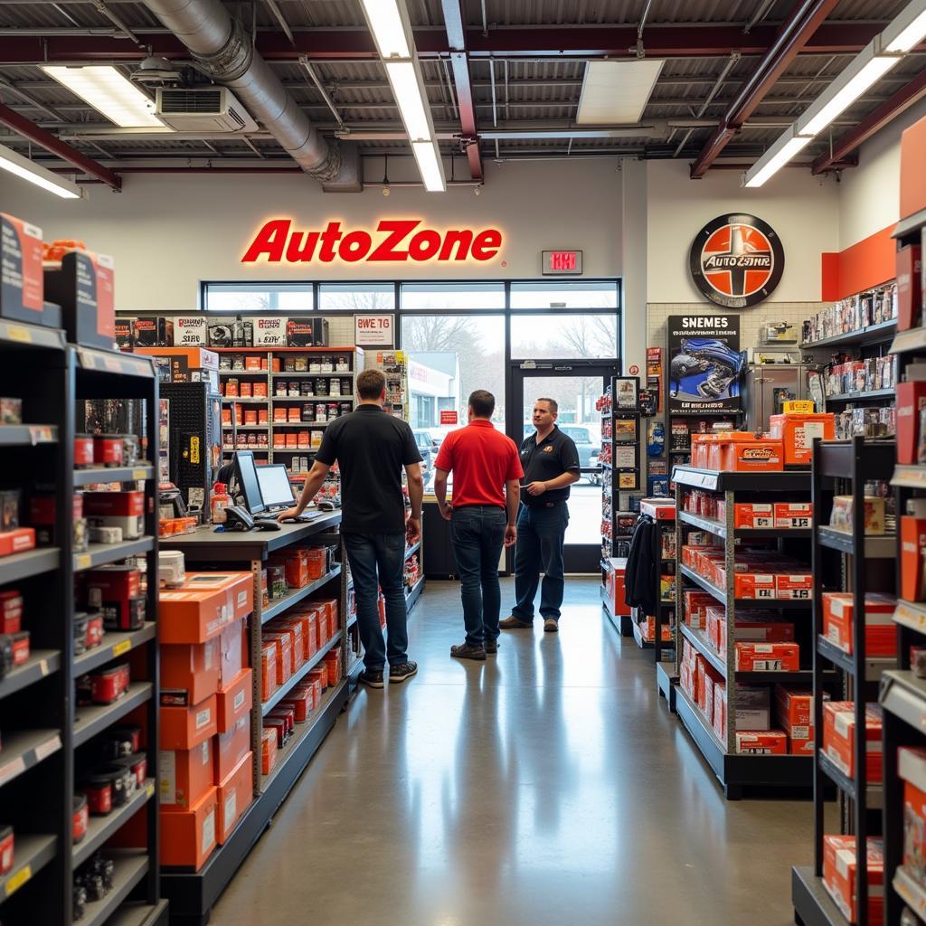 Navigating the AutoZone Store