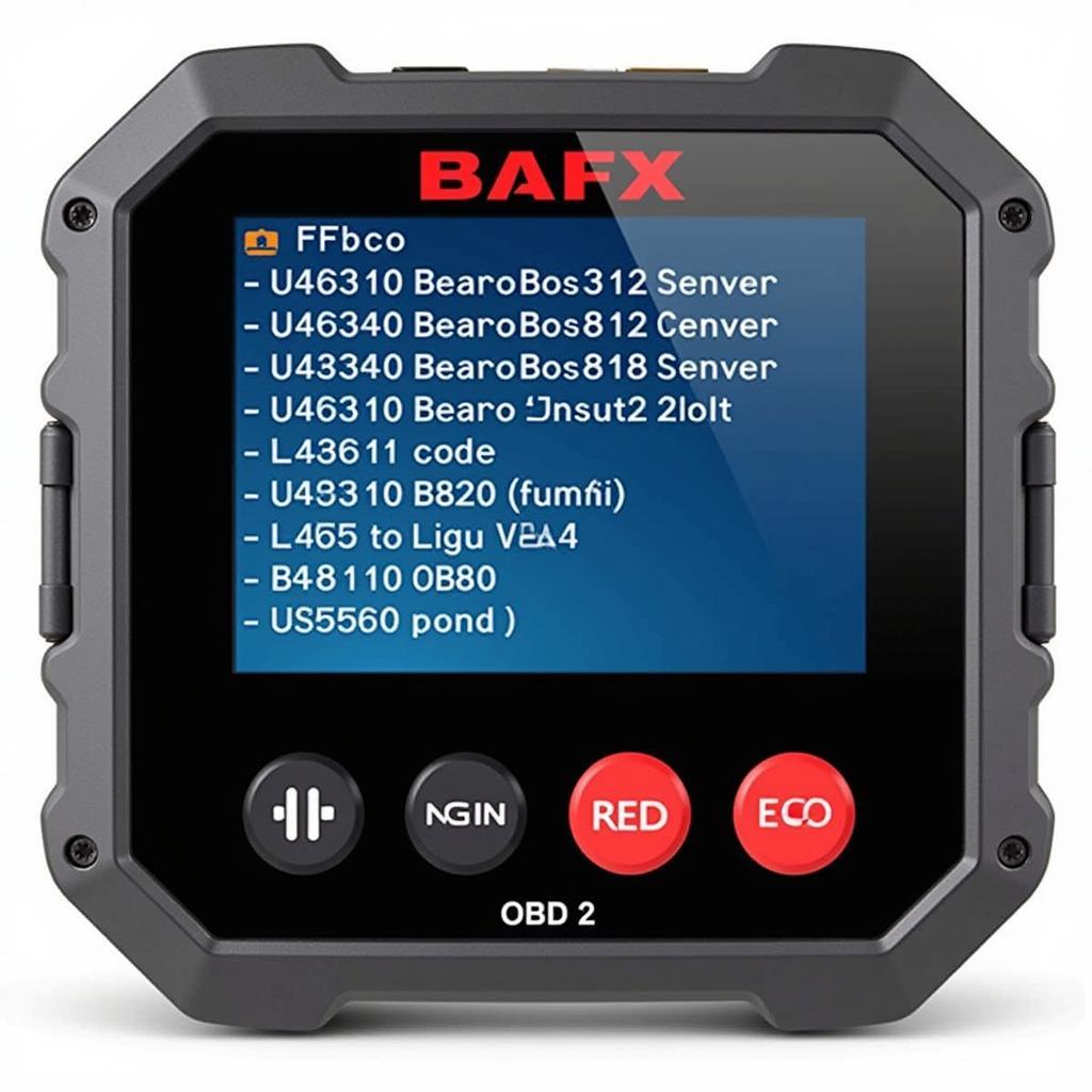 BAFX OBD2 Scanner Reading Diagnostic Codes