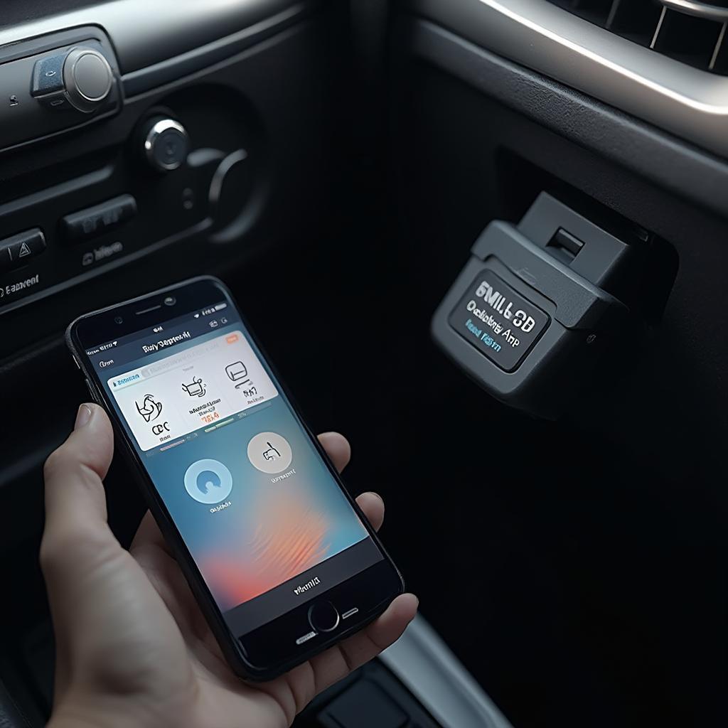 Best OBD2 Bluetooth adapter connected to an iPhone