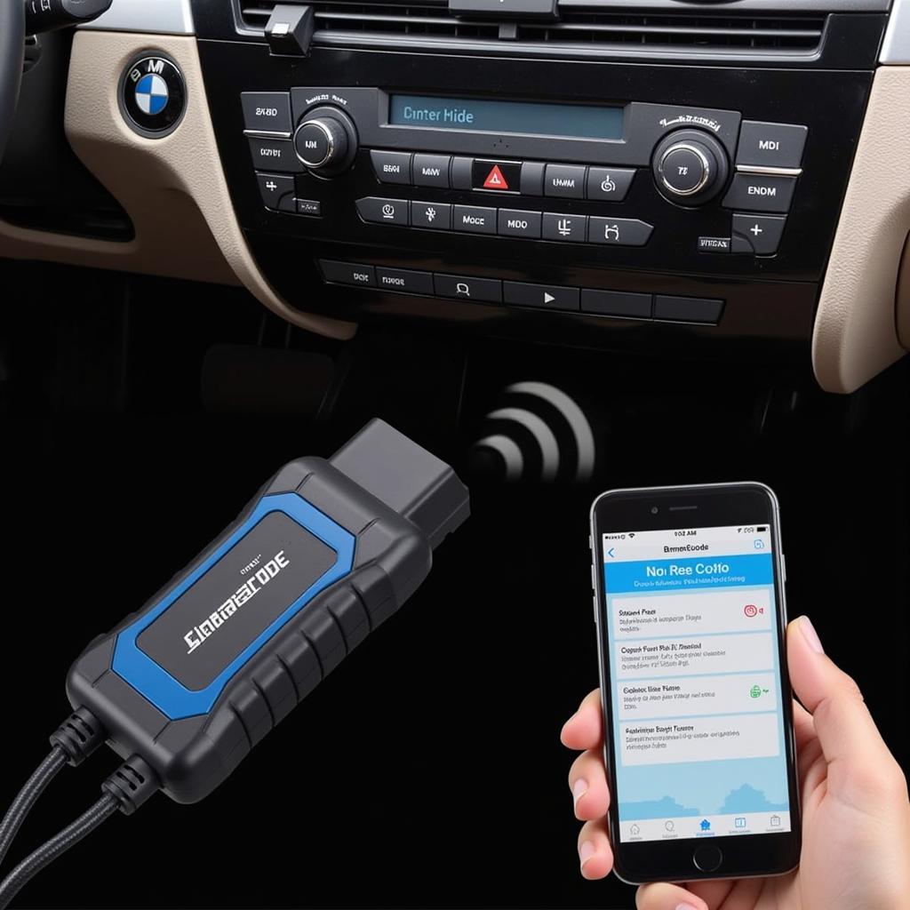 OBD2 Scanner Connecting to BMW via Smartphone