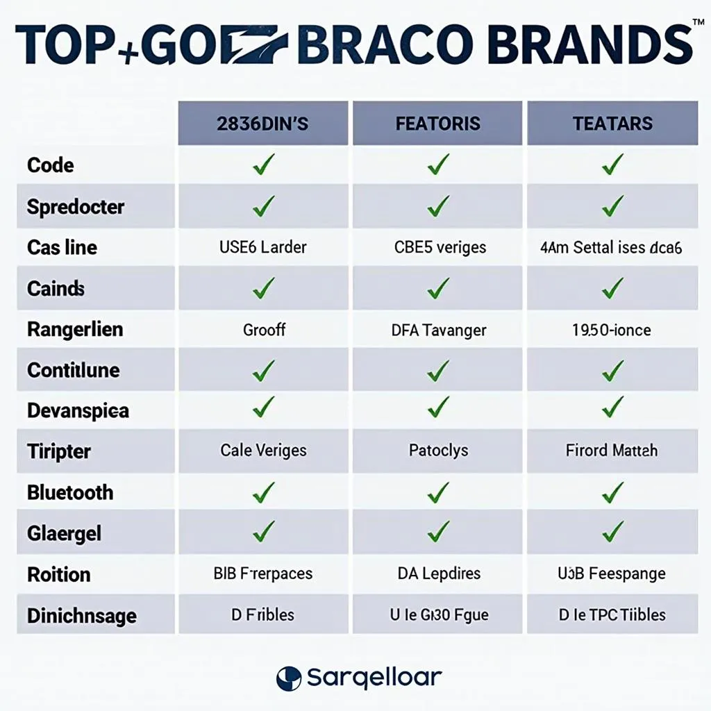 OBD2 Scanner Brands Comparison Chart