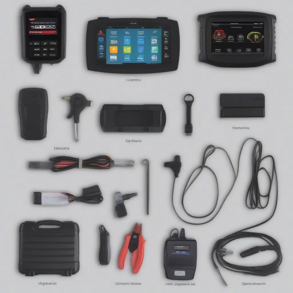 Best OBD2 Scanners for Jeep Grand Cherokee Displayed on a Workbench