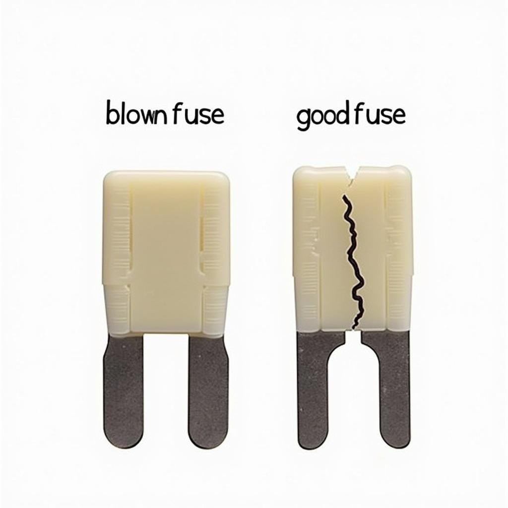 Blown Fuse vs. Good Fuse Comparison