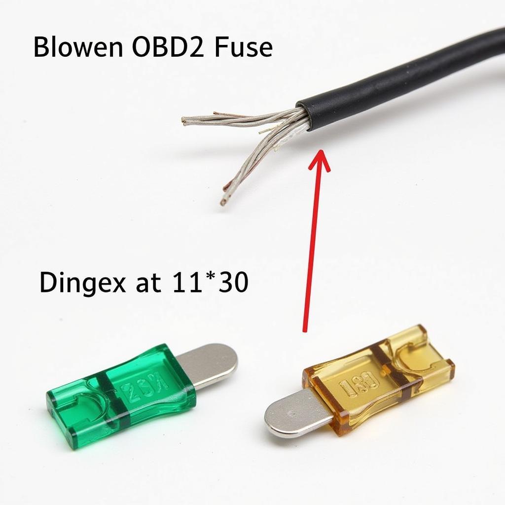 Blown OBD2 fuse identification