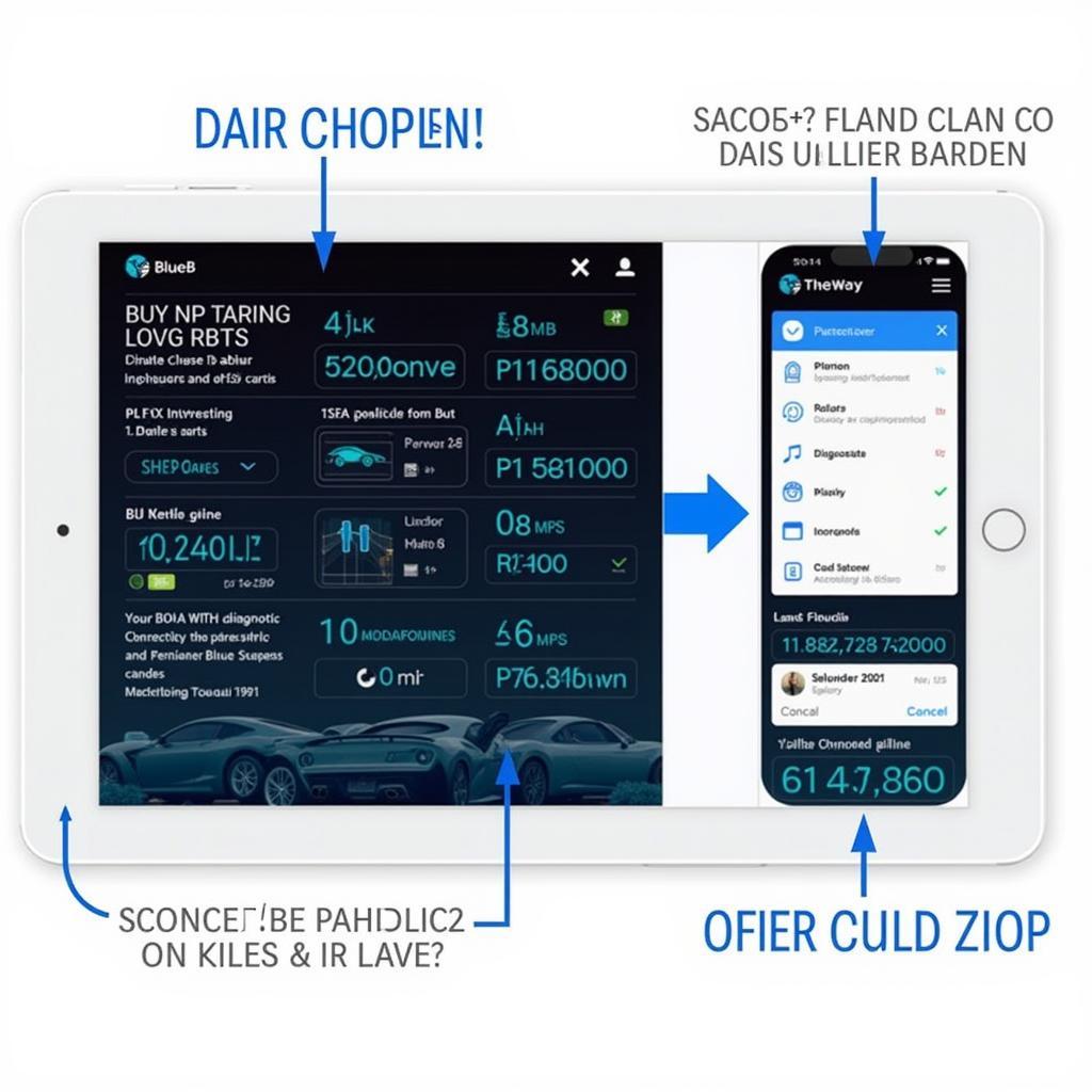 BlueDriver OBD2 App Interface