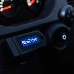 BlueDriver OBD2 Scanner Connected to Car