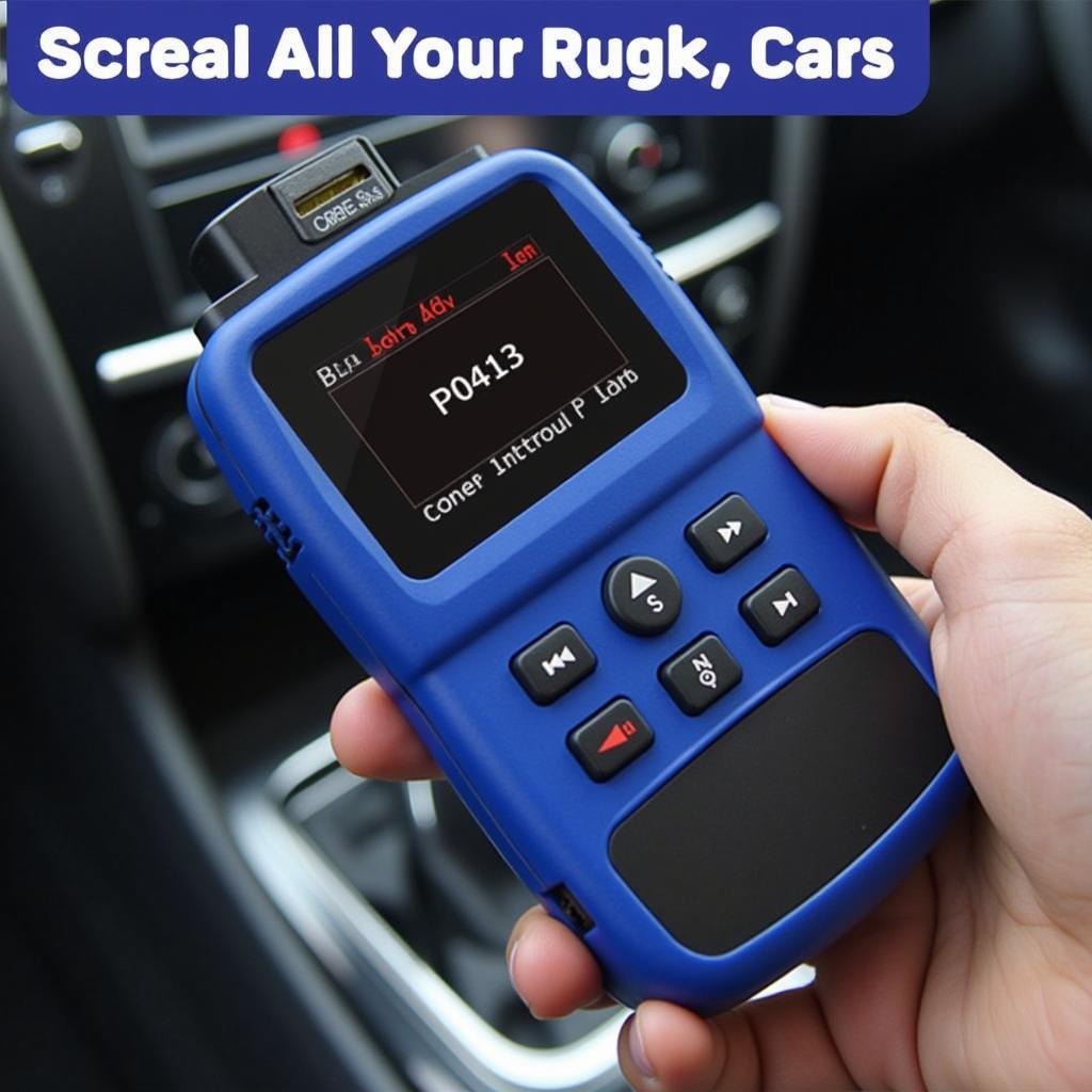 Bluedriver OBD2 Scanner Diagnosing P0413 Code