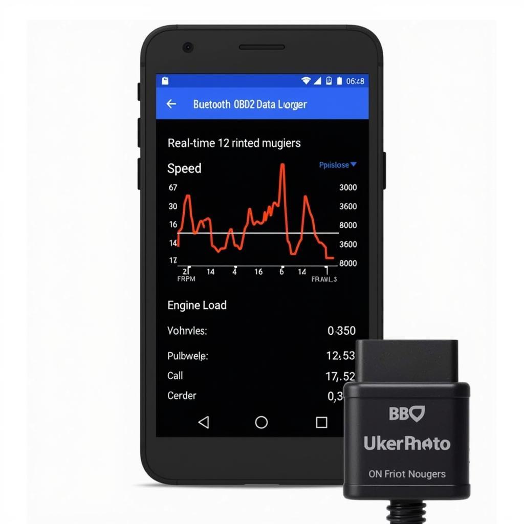 Bluetooth OBD2 Data Logger App Interface