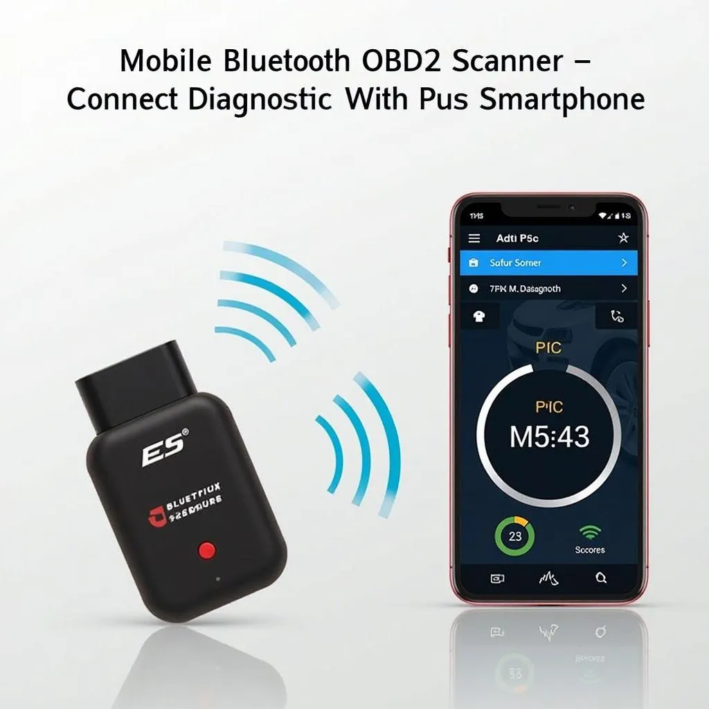 Bluetooth OBD2 Scanner for Smartphone Connection