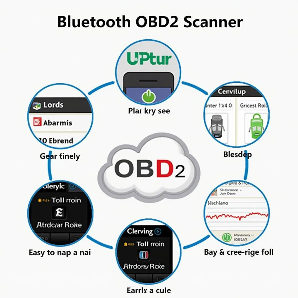 User-friendly interface of a Bluetooth OBD2 scanner app.