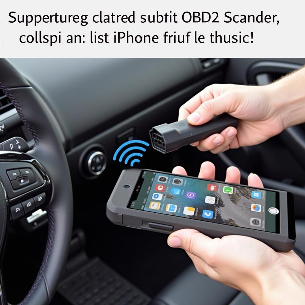 Bluetooth OBD2 scanner compatible with iPhone