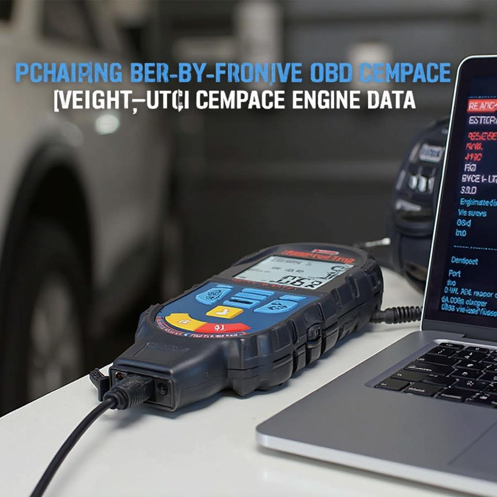 Bluetooth OBD2 Scanner Connected to Laptop