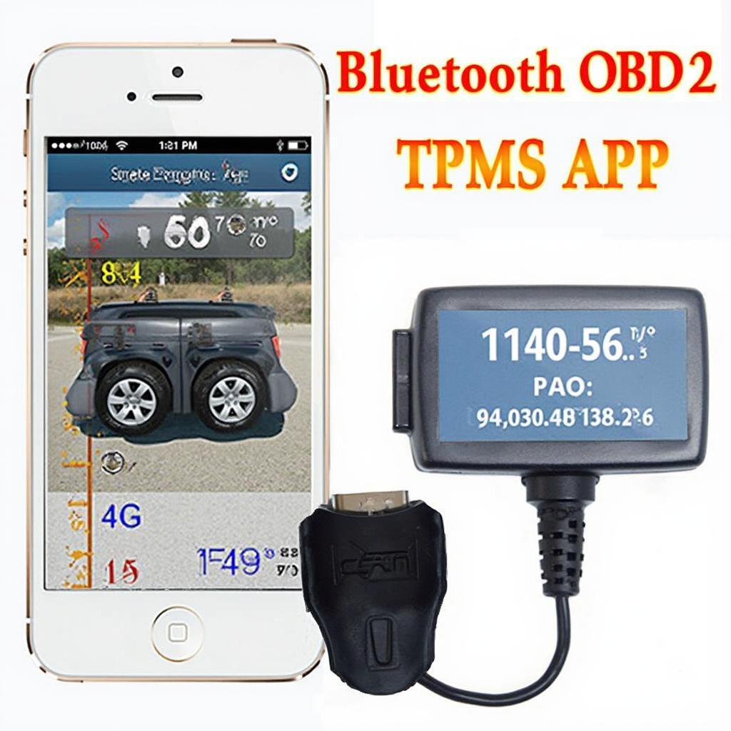 Real-time Tire Pressure Monitoring with Bluetooth OBD2 TPMS App