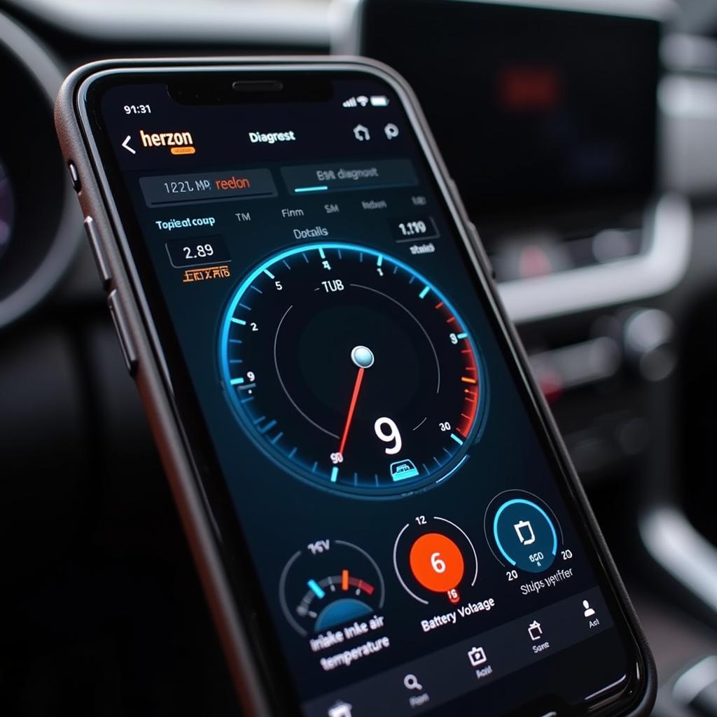 BMW Diagnostic App Interface