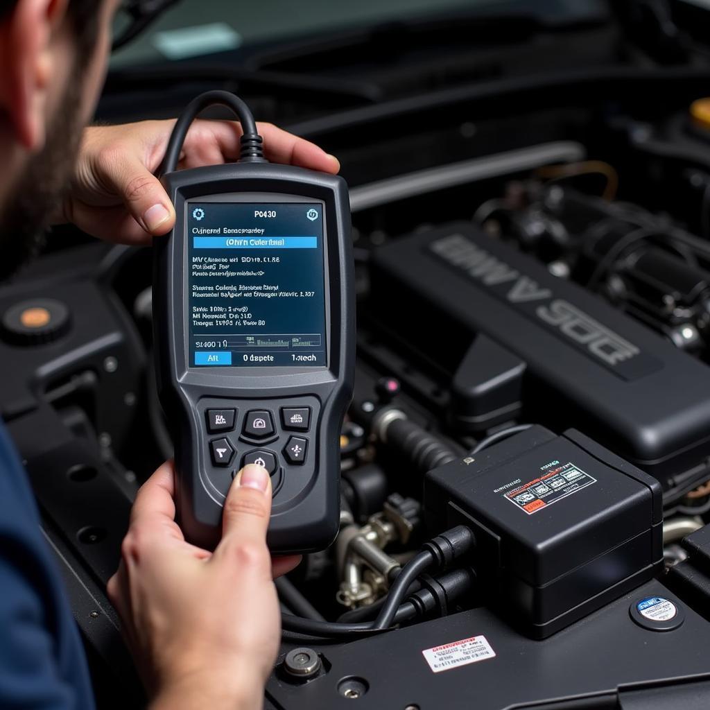 Using an OBD2 Scanner to Diagnose a P0430 Code