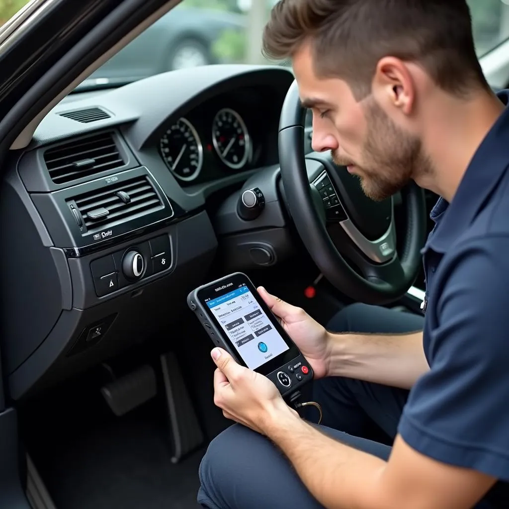 BMW OBD2 Scanner in Action