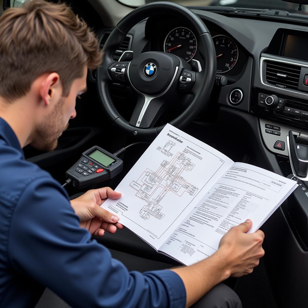 Using a BMW OBD2 Scanner with a Wiring Diagram