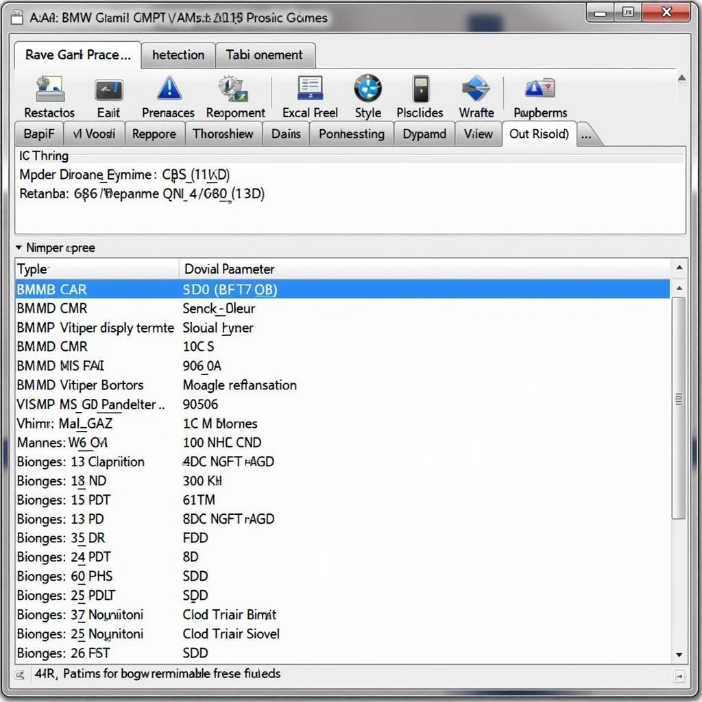 BMW OBD2 Software Dashboard Scan