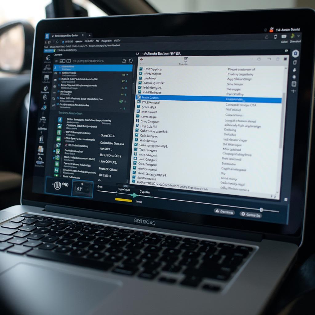 BMW OBD2 Software Displaying Fault Codes on a Laptop Screen