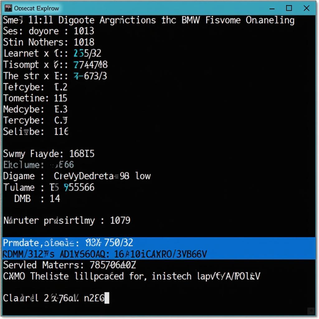 BMW OBD2 Software Interface