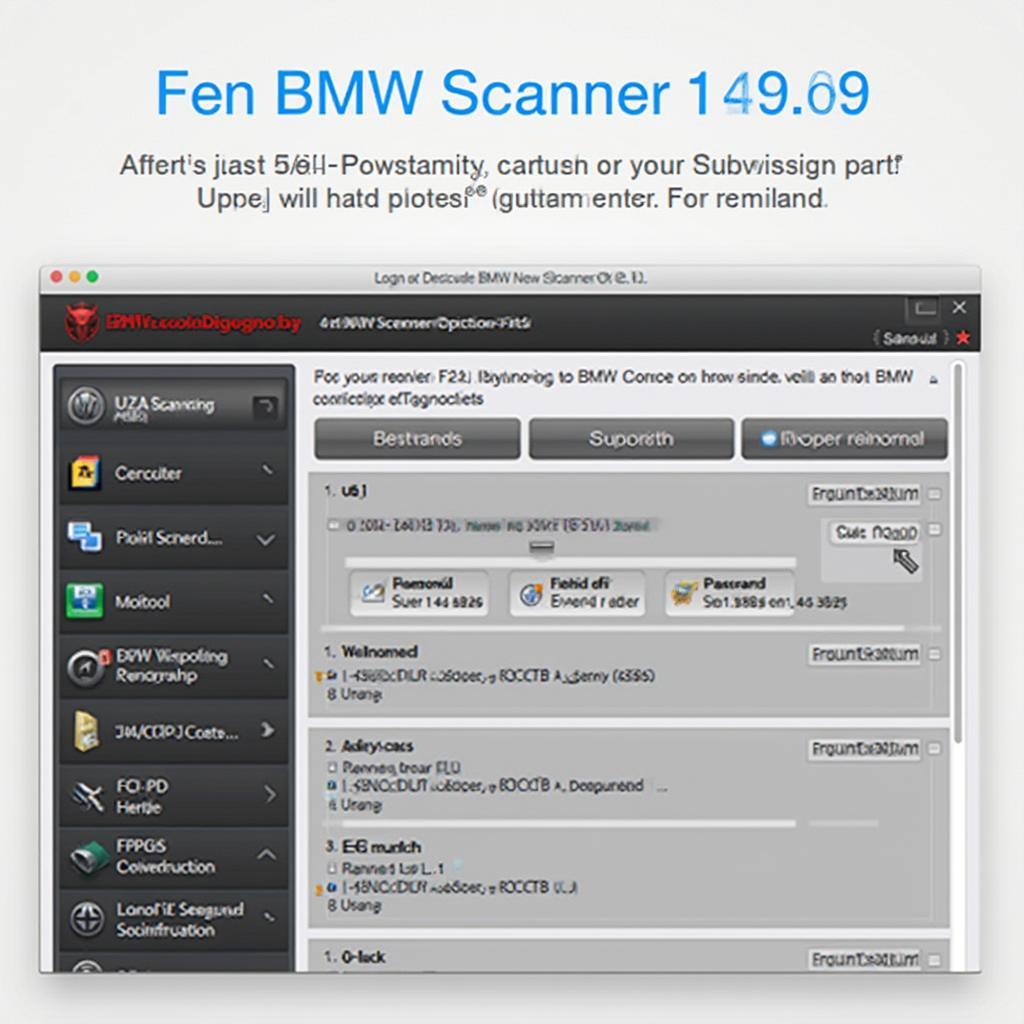 BMW Scanner 1.4.0 Software Interface