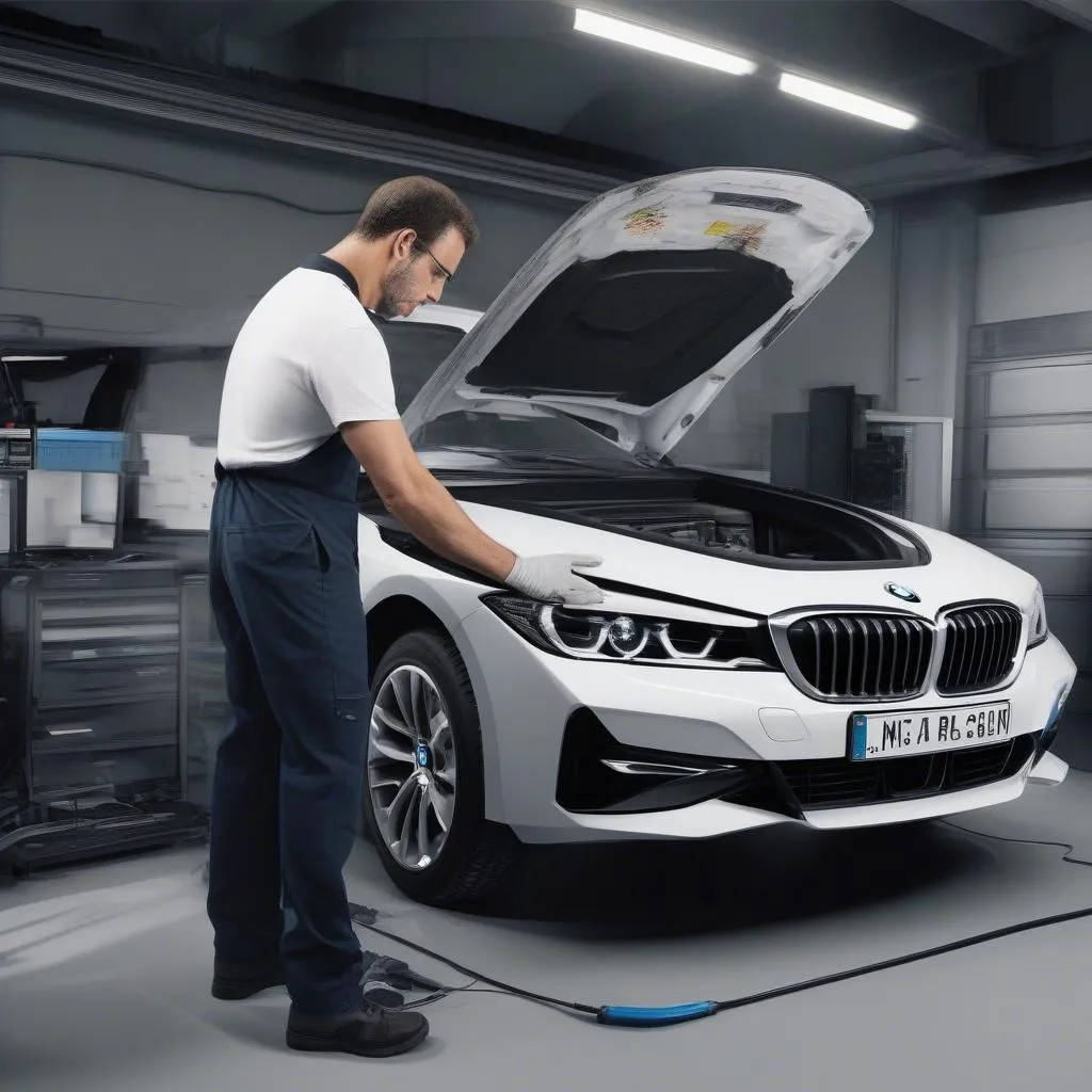 BMW Specific Scanner in Use