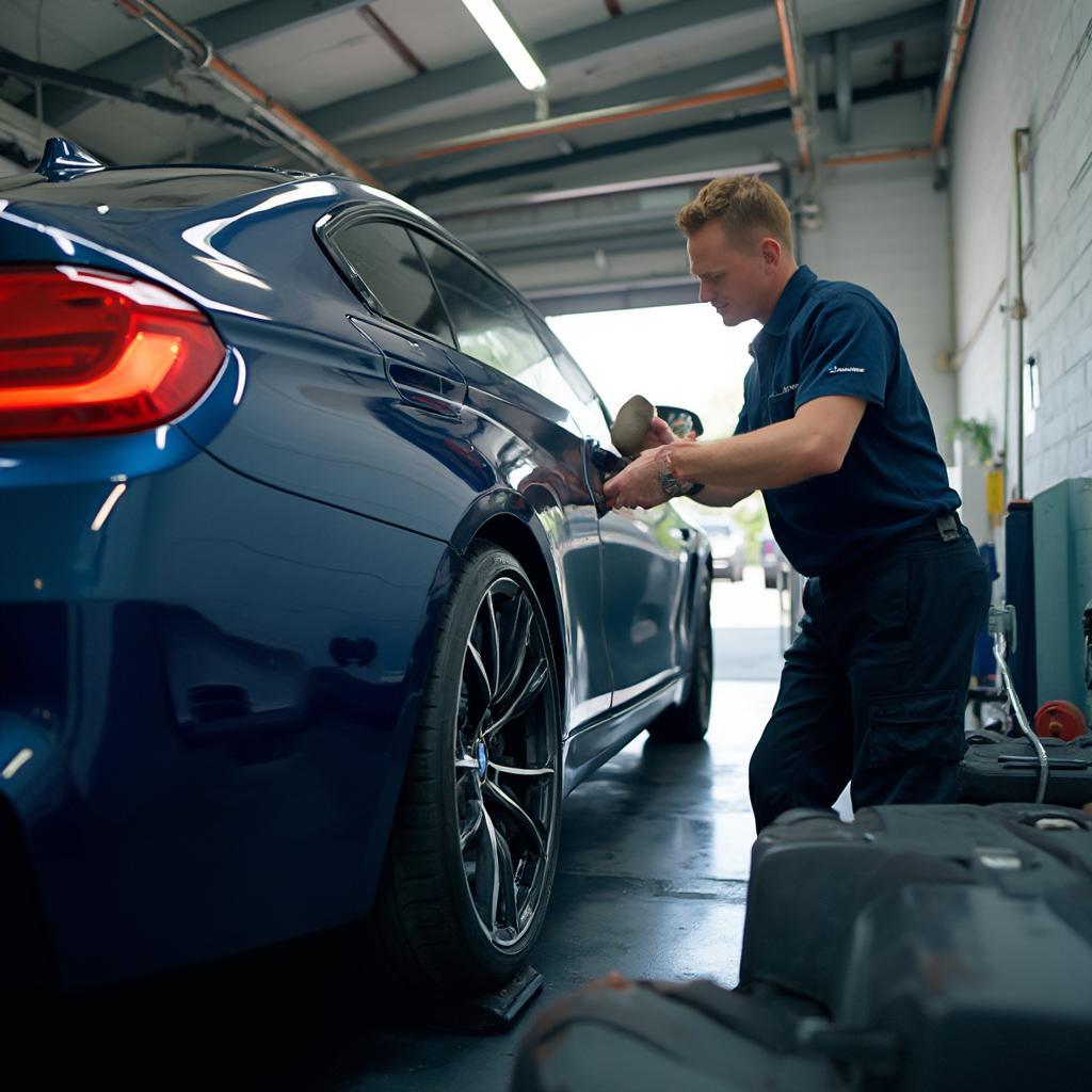 BMW Undergoing Regular Maintenance