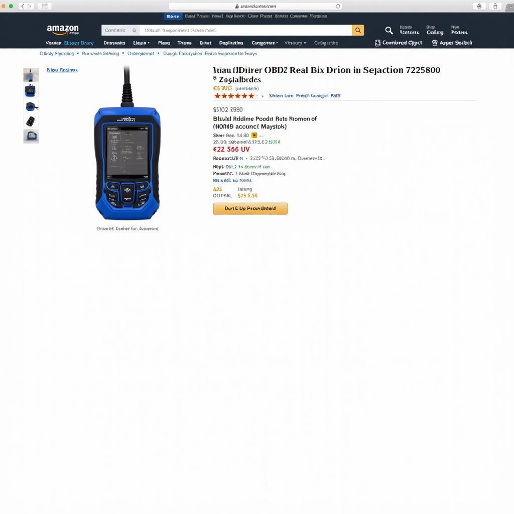 Purchasing BlueDriver OBD2 Scanner on Amazon