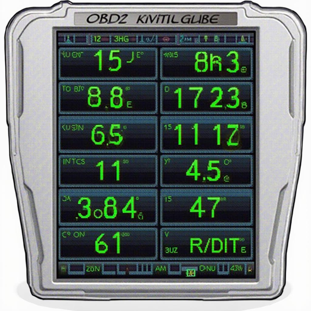 CAG OBD2 Gauge Displaying Engine Parameters