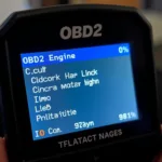 OBD2 Scanner Displaying Calculated Engine Load