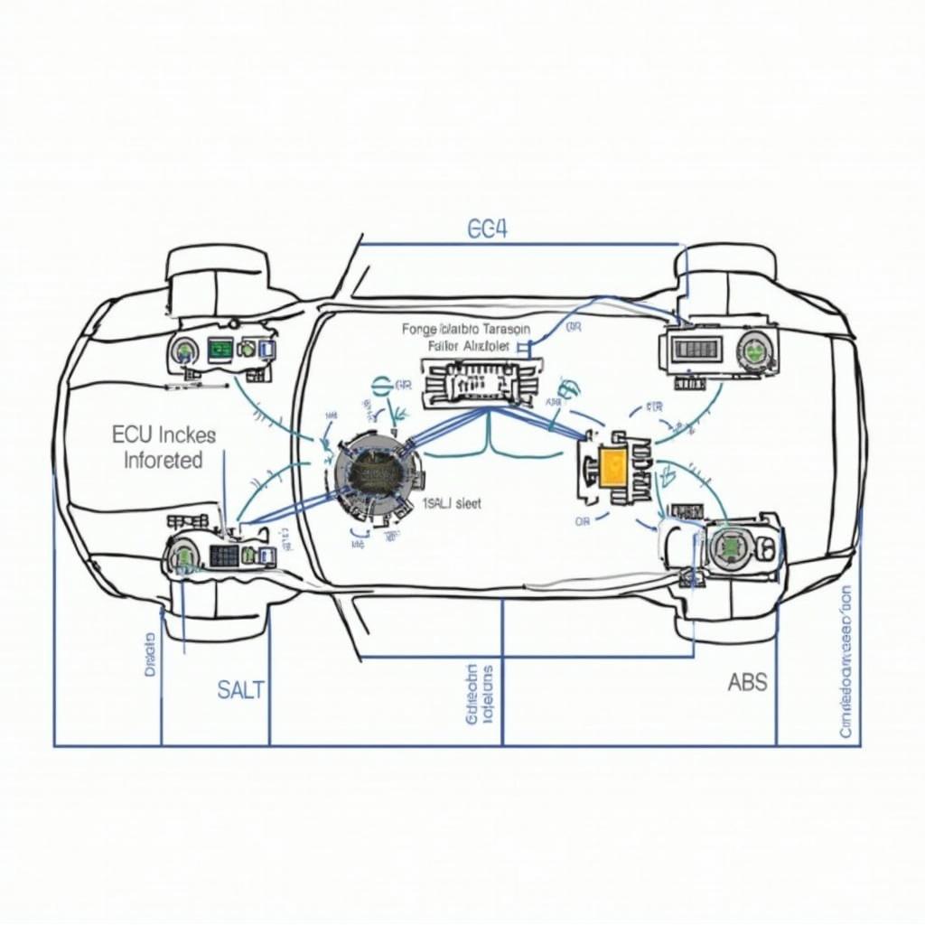 Illustration of a Car's CAN Network