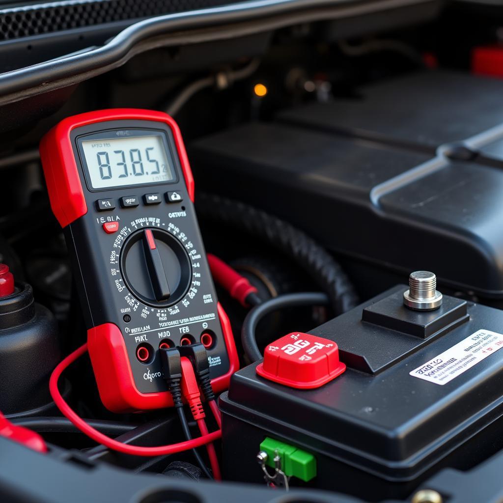 Testing Car Battery Voltage