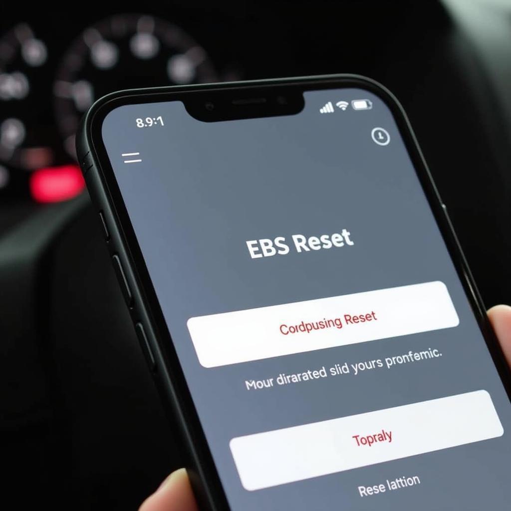 Car Diagnostic App for EBS Reset