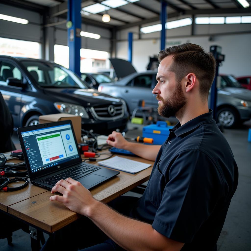 Car Diagnostics at a Lima Workshop