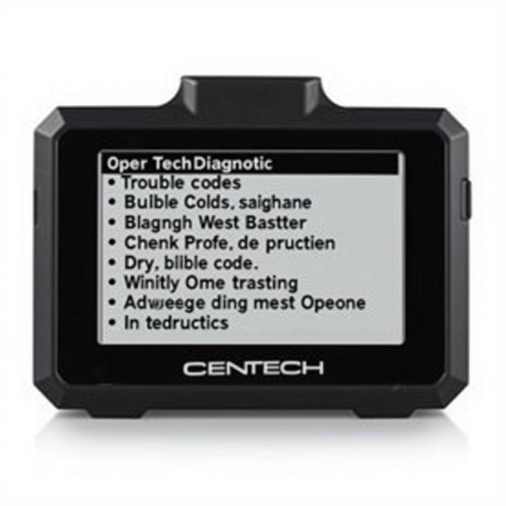 Cen Tech OBD2 60694 Display Screen