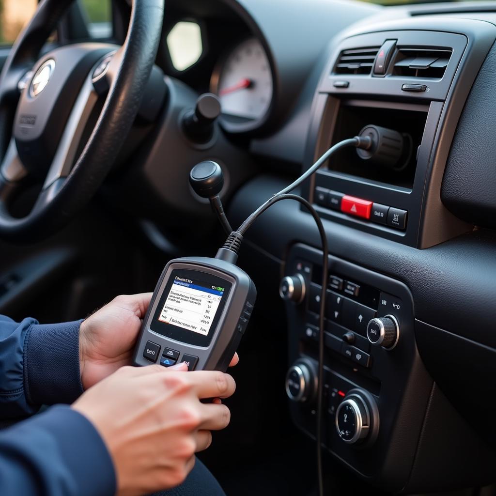 Using a Centech OBD2 Scanner to Diagnose a Car Problem