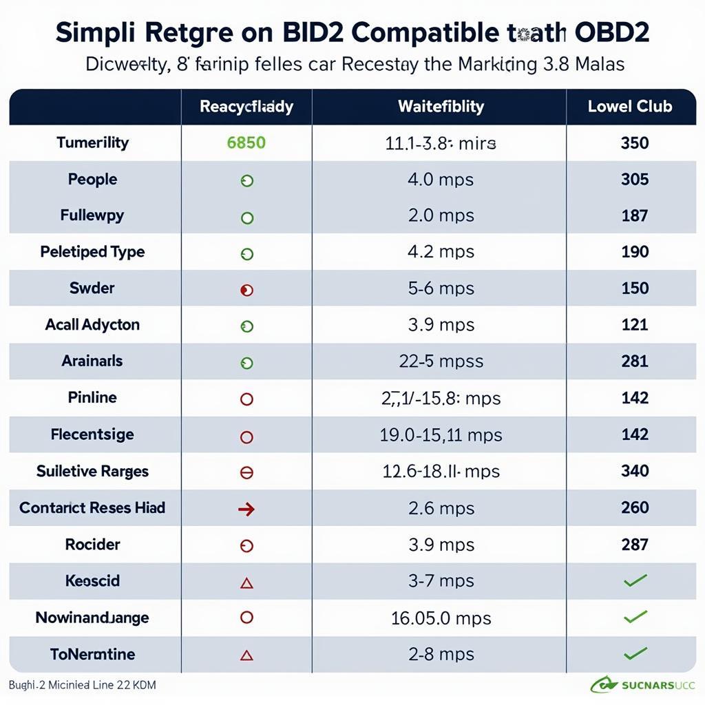 Checking OBD2 Scanner Compatibility Chart