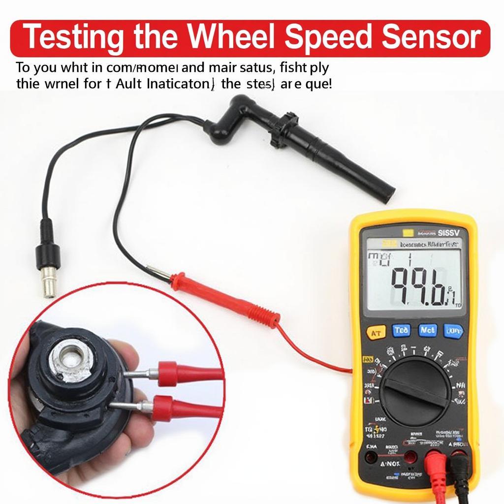 Checking Wheel Speed Sensor with Multimeter