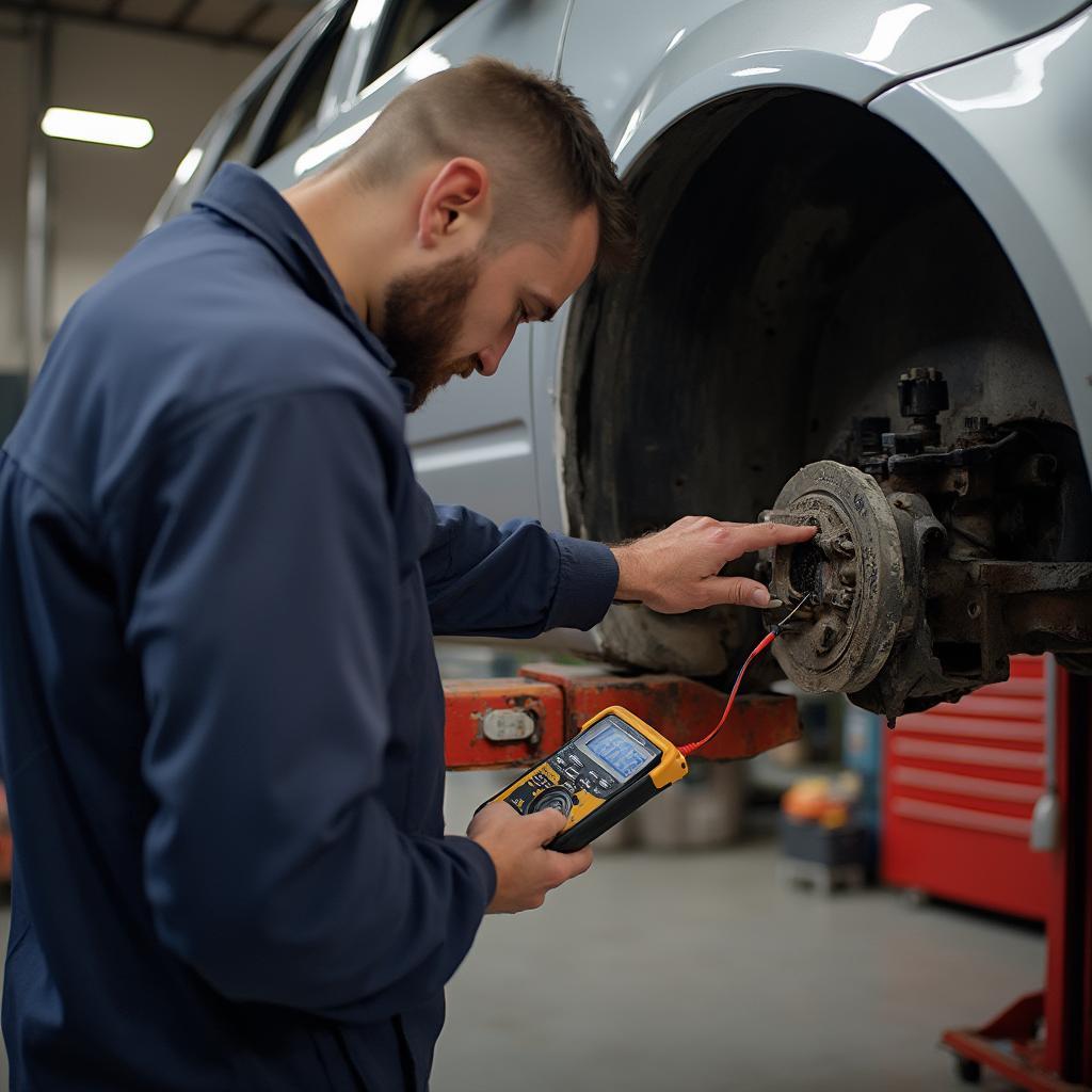 Checking Wheel Speed Sensor with Multimeter